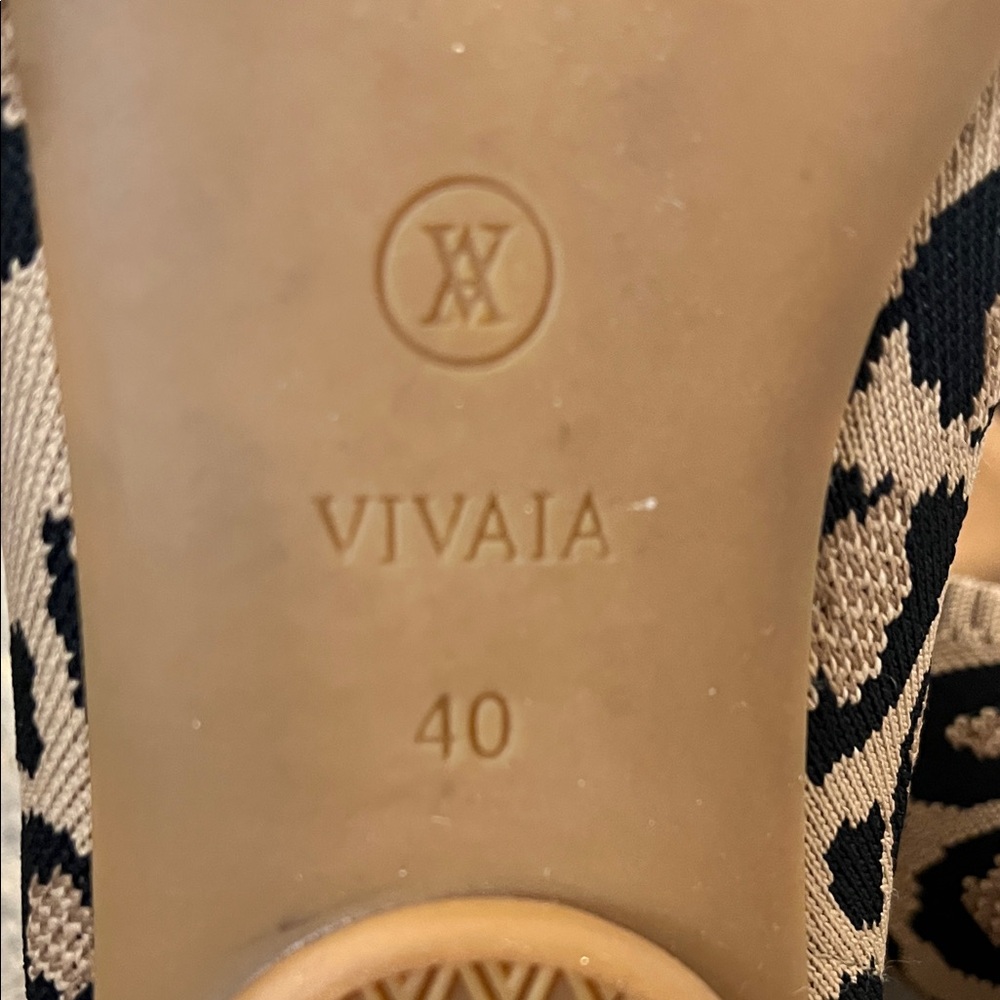 Vivaia Pointed-Toe Ballet Flats Dark Leopard Size EU 40 US 9 - Picture 4 of 13